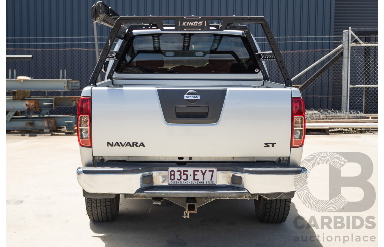 10/2012 Nissan Navara ST (4x4) D40 Dual Cab P/Up Silver Lightning Turbo Diesel 2.5L