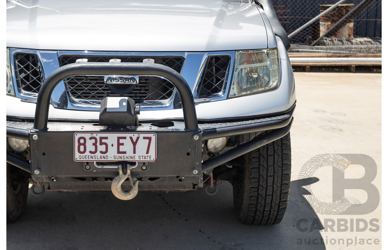 10/2012 Nissan Navara ST (4x4) D40 Dual Cab P/Up Silver Lightning Turbo Diesel 2.5L