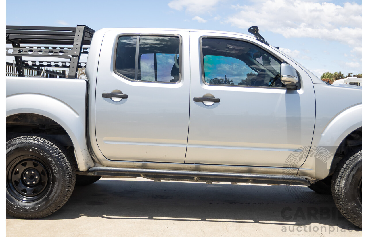 10/2012 Nissan Navara ST (4x4) D40 Dual Cab P/Up Silver Lightning Turbo Diesel 2.5L