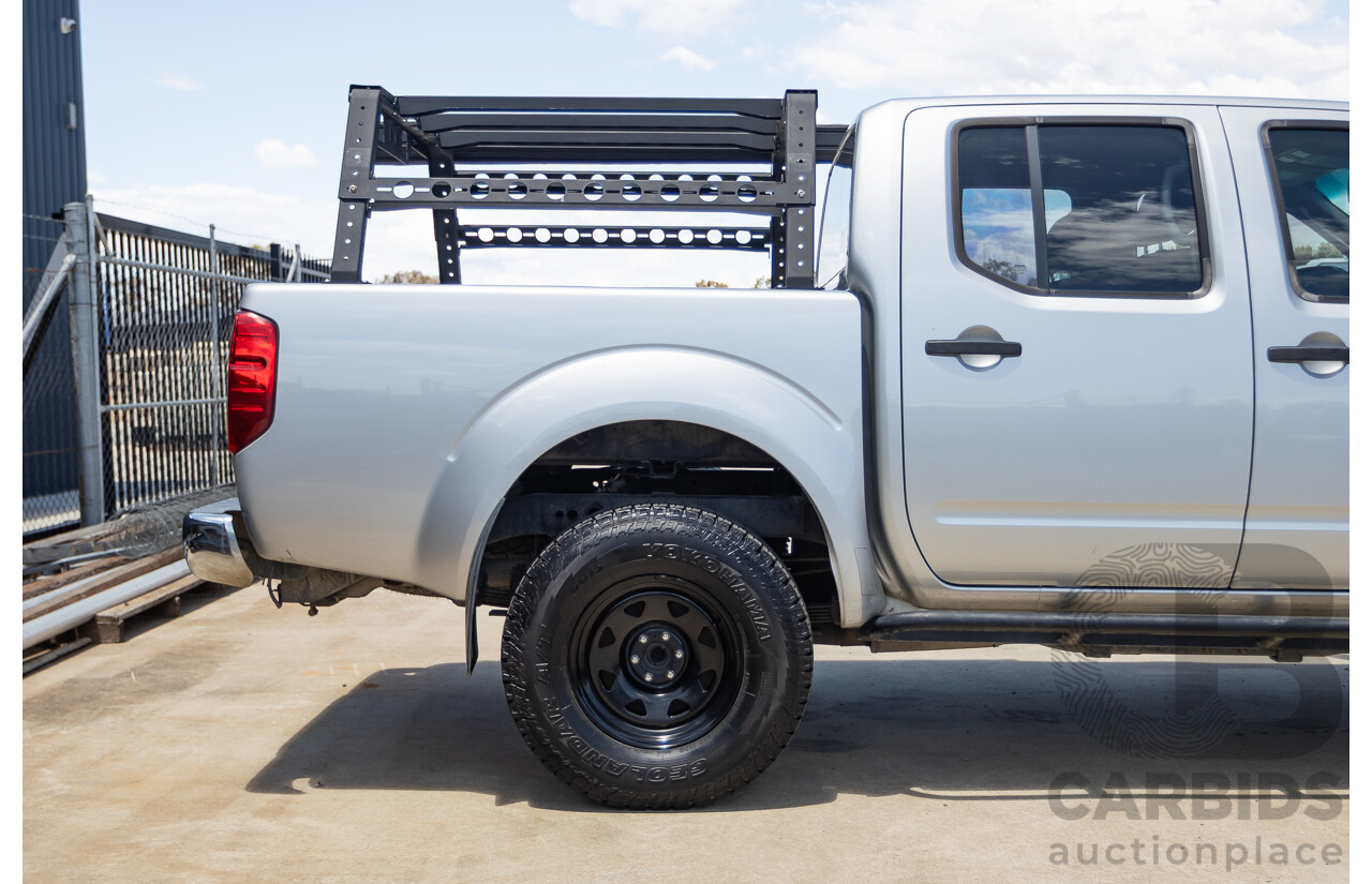 10/2012 Nissan Navara ST (4x4) D40 Dual Cab P/Up Silver Lightning Turbo Diesel 2.5L