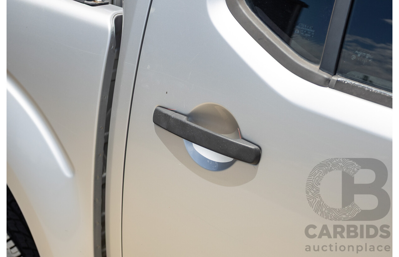 10/2012 Nissan Navara ST (4x4) D40 Dual Cab P/Up Silver Lightning Turbo Diesel 2.5L