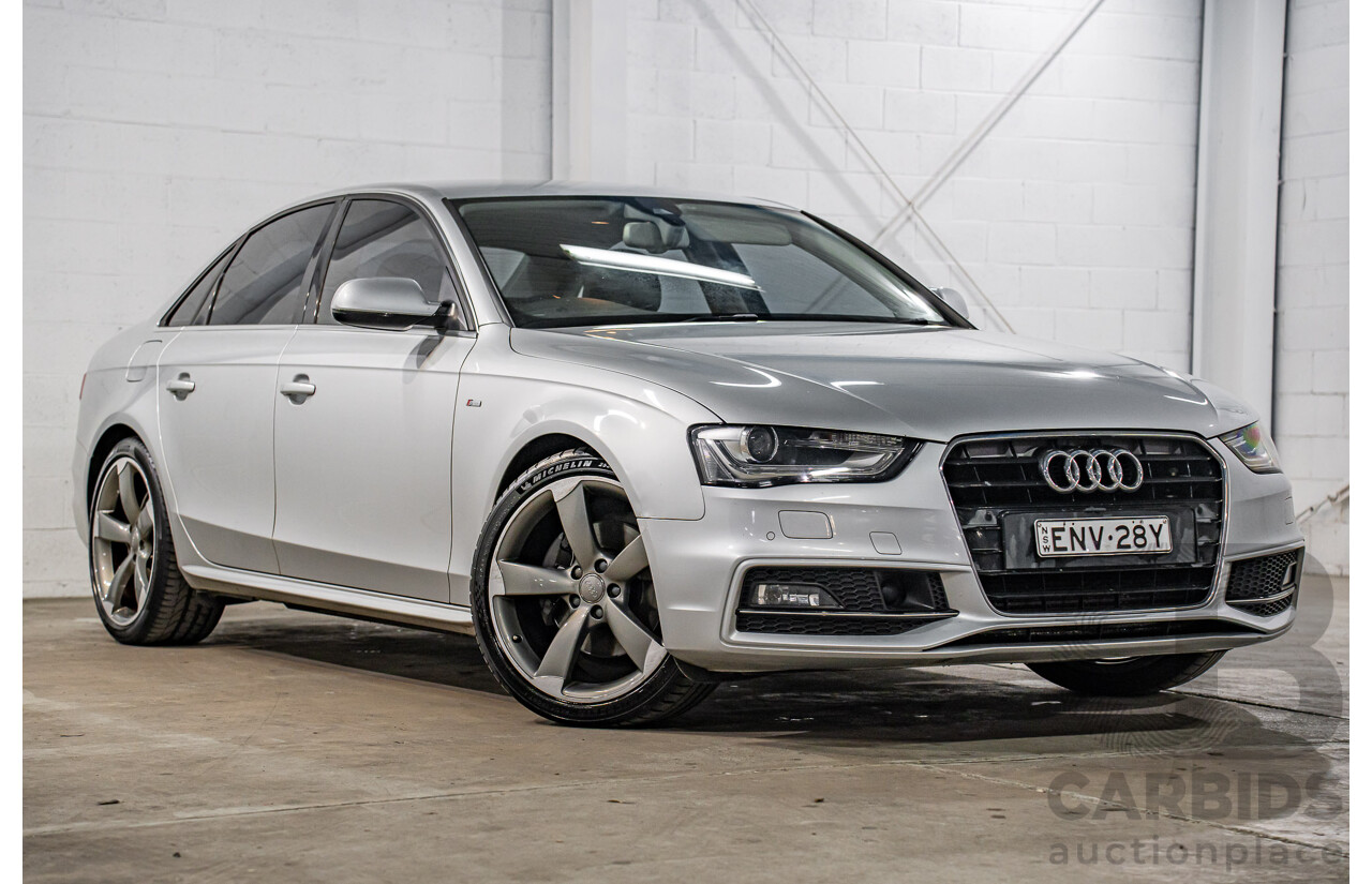 5/2013 Audi A4 3.0 TDI S-Line B8 (8K) MY13 4d Sedan Ice Silver Metallic Turbo Diesel V6 3.0L