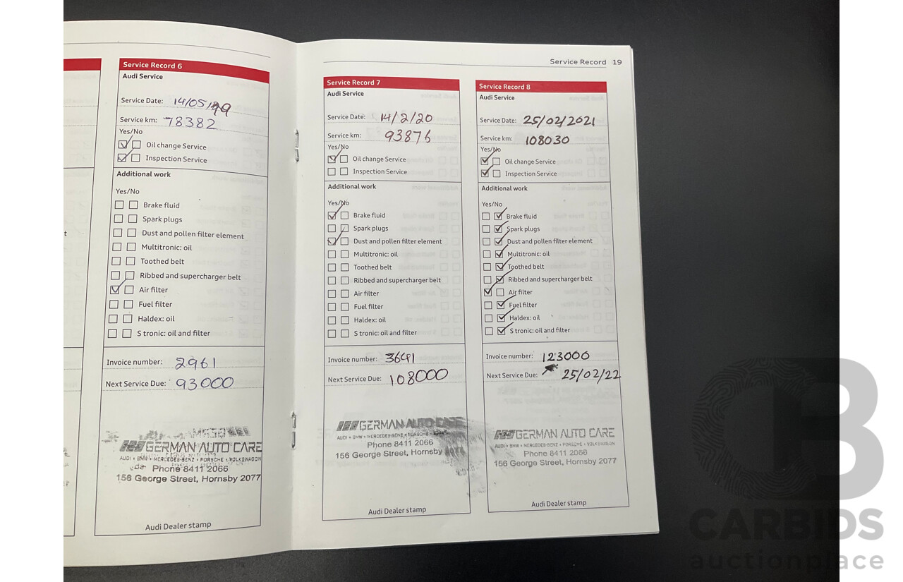 5/2013 Audi A4 3.0 TDI S-Line B8 (8K) MY13 4d Sedan Ice Silver Metallic Turbo Diesel V6 3.0L