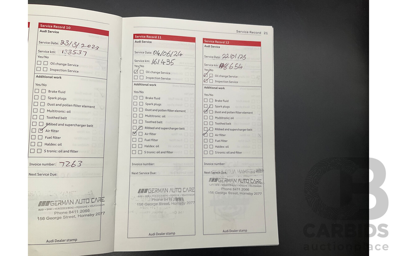 5/2013 Audi A4 3.0 TDI S-Line B8 (8K) MY13 4d Sedan Ice Silver Metallic Turbo Diesel V6 3.0L