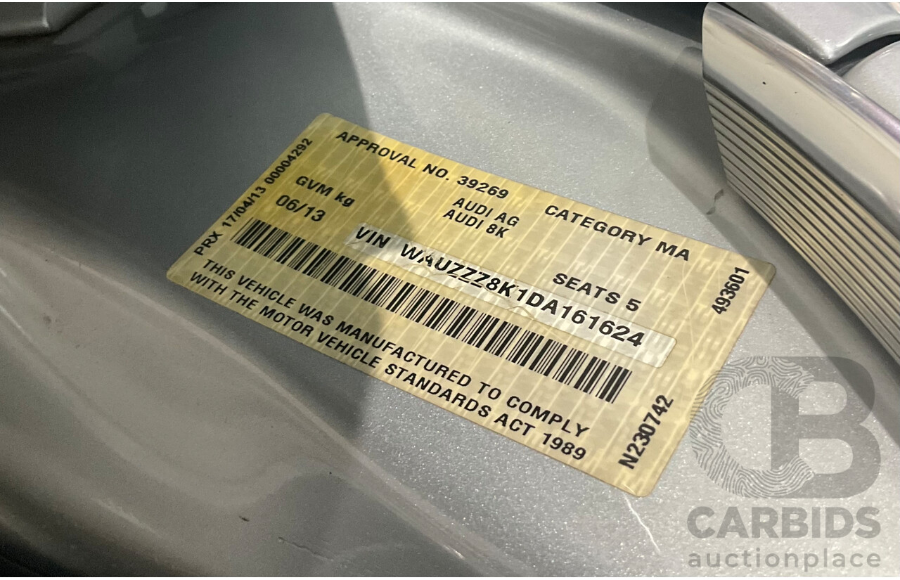 5/2013 Audi A4 3.0 TDI S-Line B8 (8K) MY13 4d Sedan Ice Silver Metallic Turbo Diesel V6 3.0L