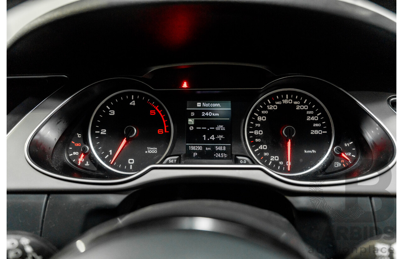 5/2013 Audi A4 3.0 TDI S-Line B8 (8K) MY13 4d Sedan Ice Silver Metallic Turbo Diesel V6 3.0L