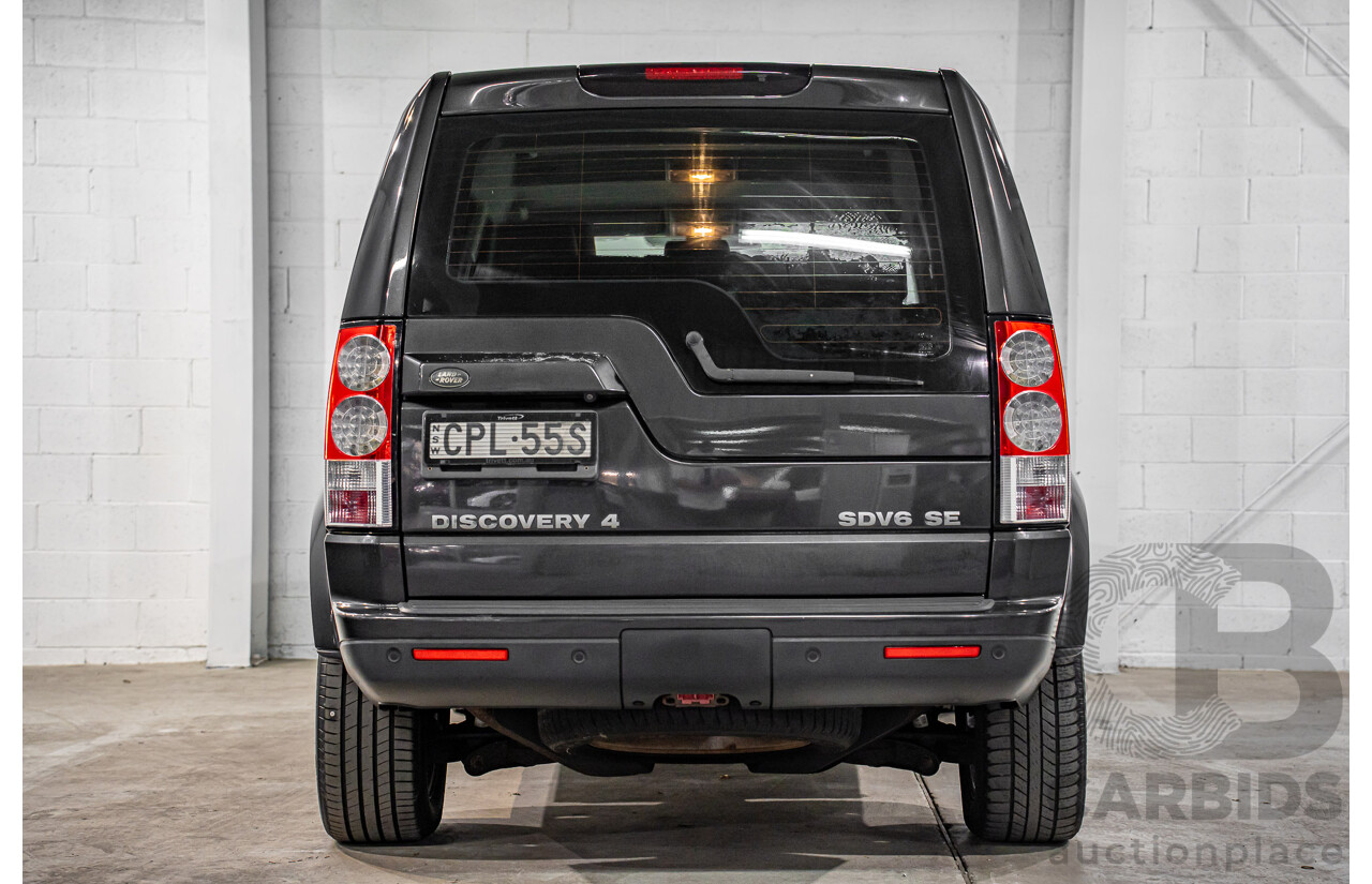 6/2013 Land Rover Discovery 4 3.0 SDV6 SE MY13 4d Wagon Causeway Grey Metallic Twin Turbo Diesel V6 3.0L