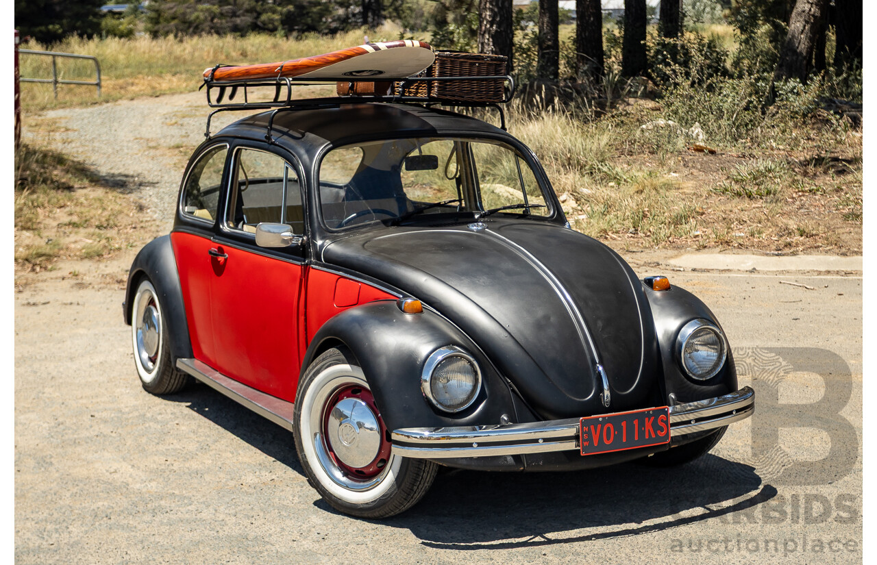 8/1970 Volkswagen Beetle 2d Sedan Black / Red 1.6L - Modified