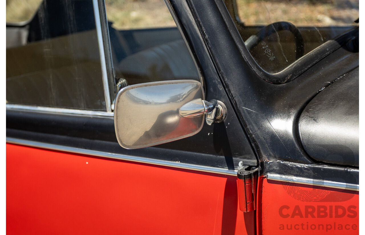 8/1970 Volkswagen Beetle 2d Sedan Black / Red 1.6L - Modified