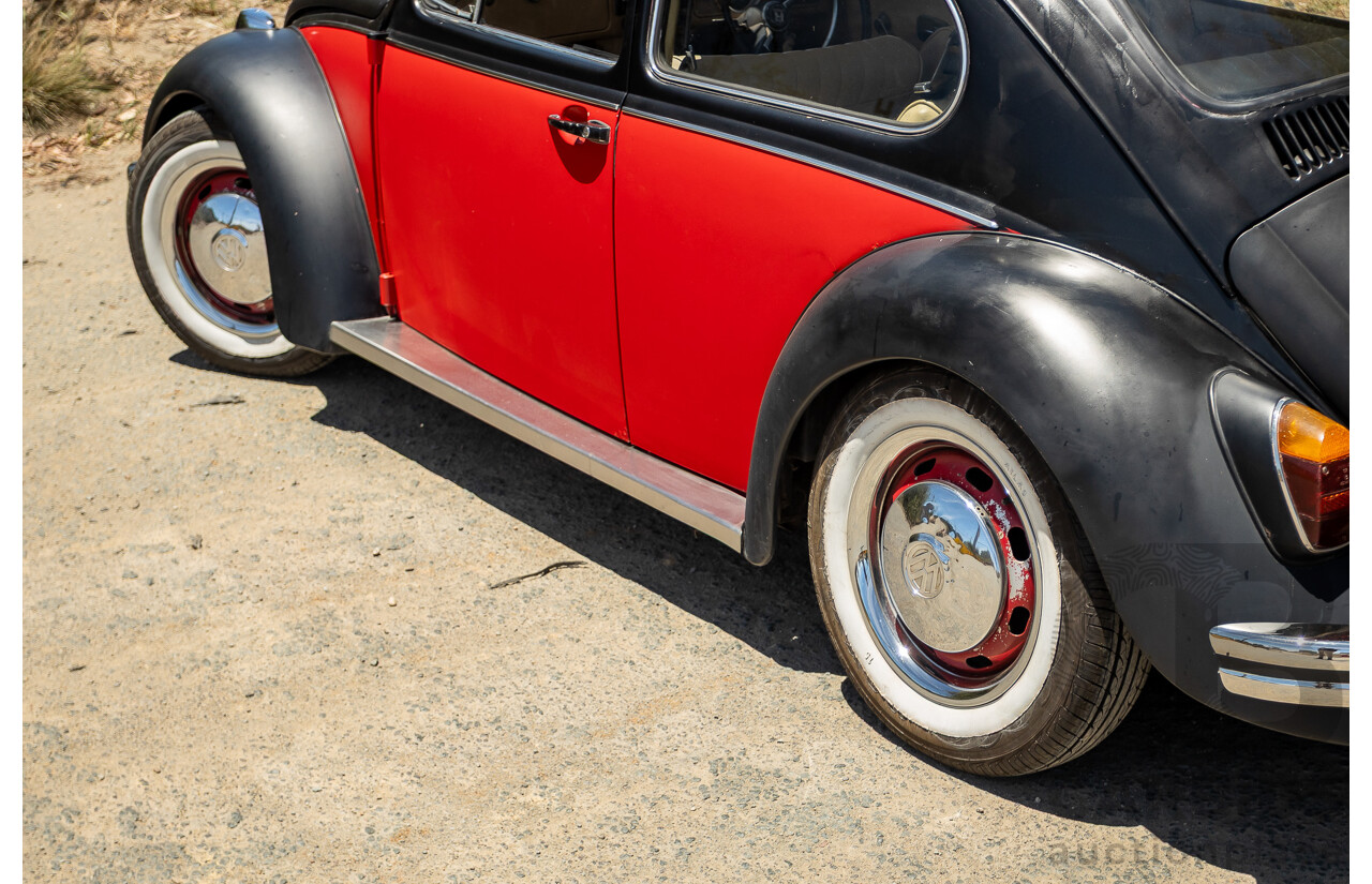 8/1970 Volkswagen Beetle 2d Sedan Black / Red 1.6L - Modified