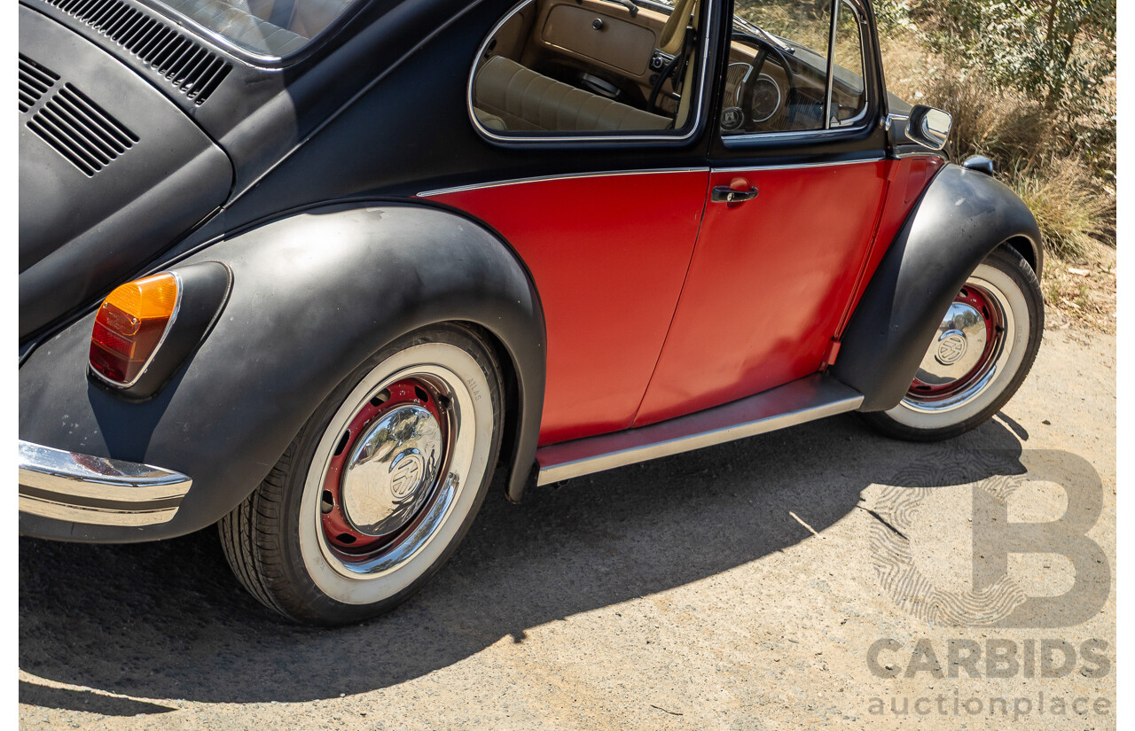 8/1970 Volkswagen Beetle 2d Sedan Black / Red 1.6L - Modified