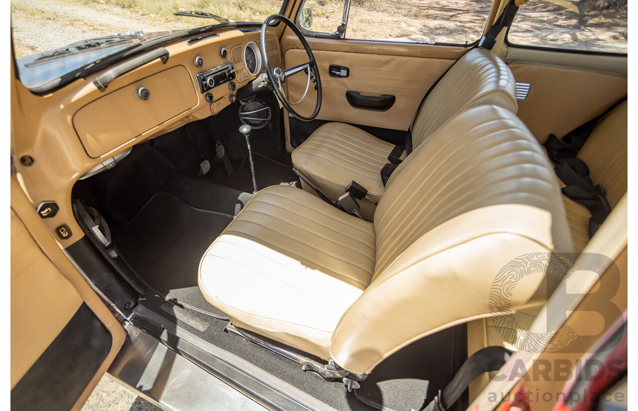 8/1970 Volkswagen Beetle 2d Sedan Black / Red 1.6L - Modified