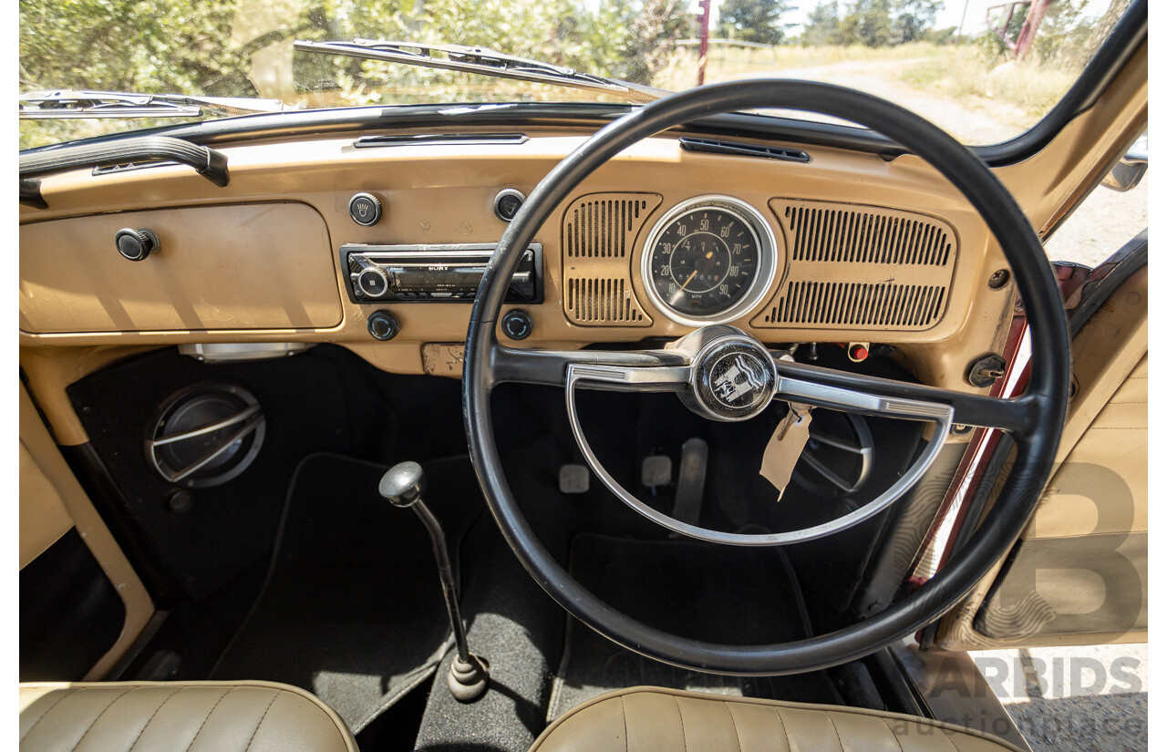 8/1970 Volkswagen Beetle 2d Sedan Black / Red 1.6L - Modified