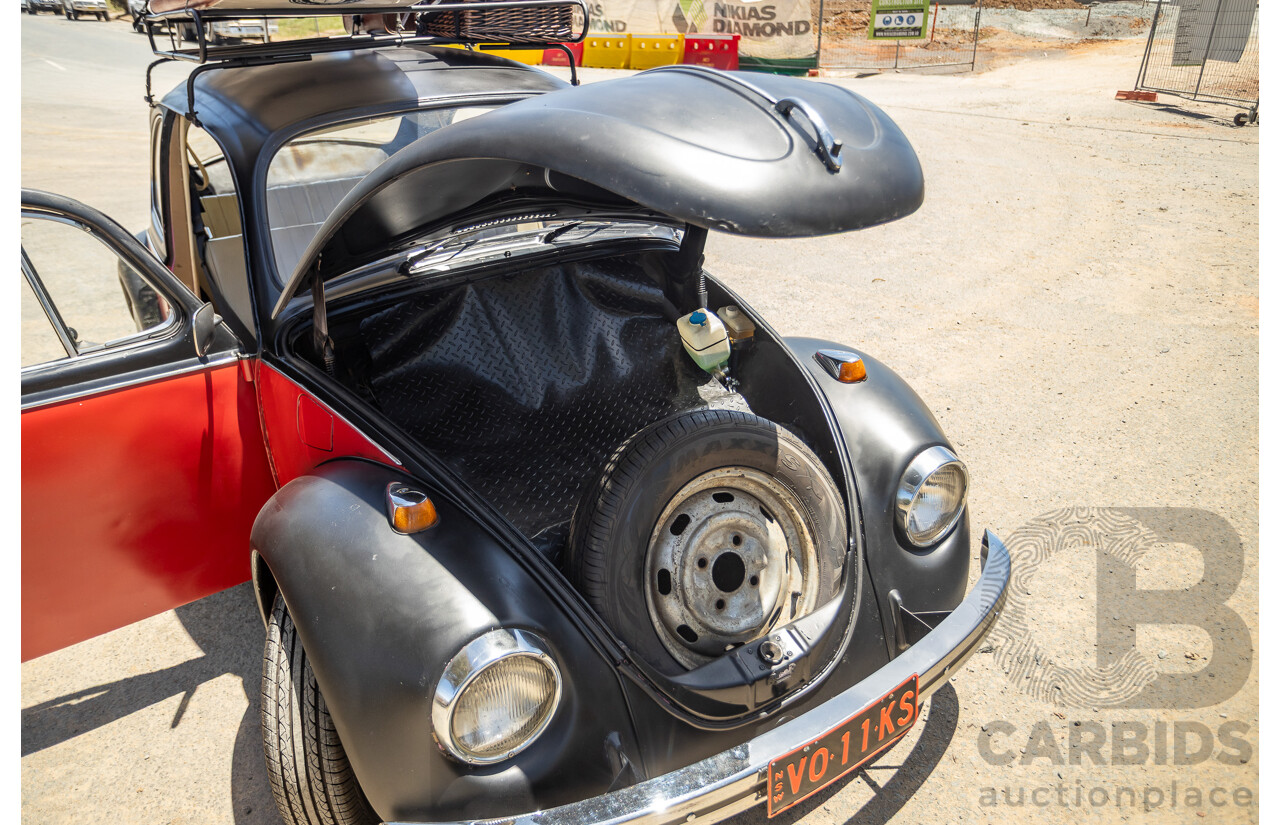 8/1970 Volkswagen Beetle 2d Sedan Black / Red 1.6L - Modified