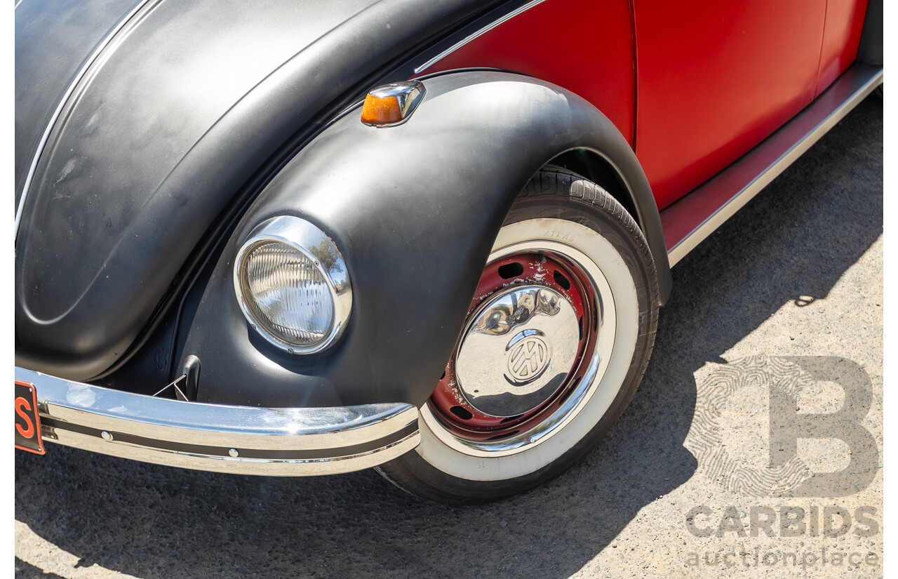 8/1970 Volkswagen Beetle 2d Sedan Black / Red 1.6L - Modified