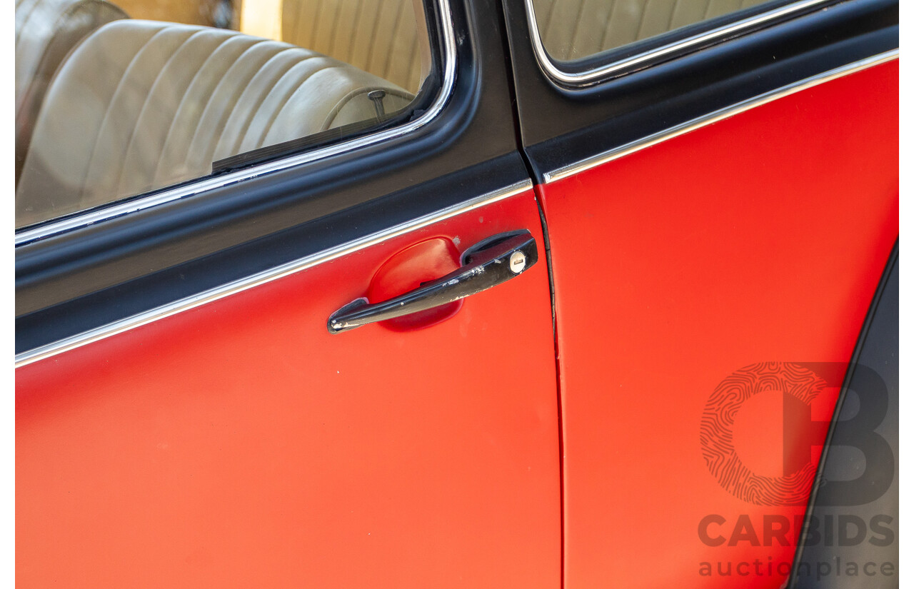 8/1970 Volkswagen Beetle 2d Sedan Black / Red 1.6L - Modified