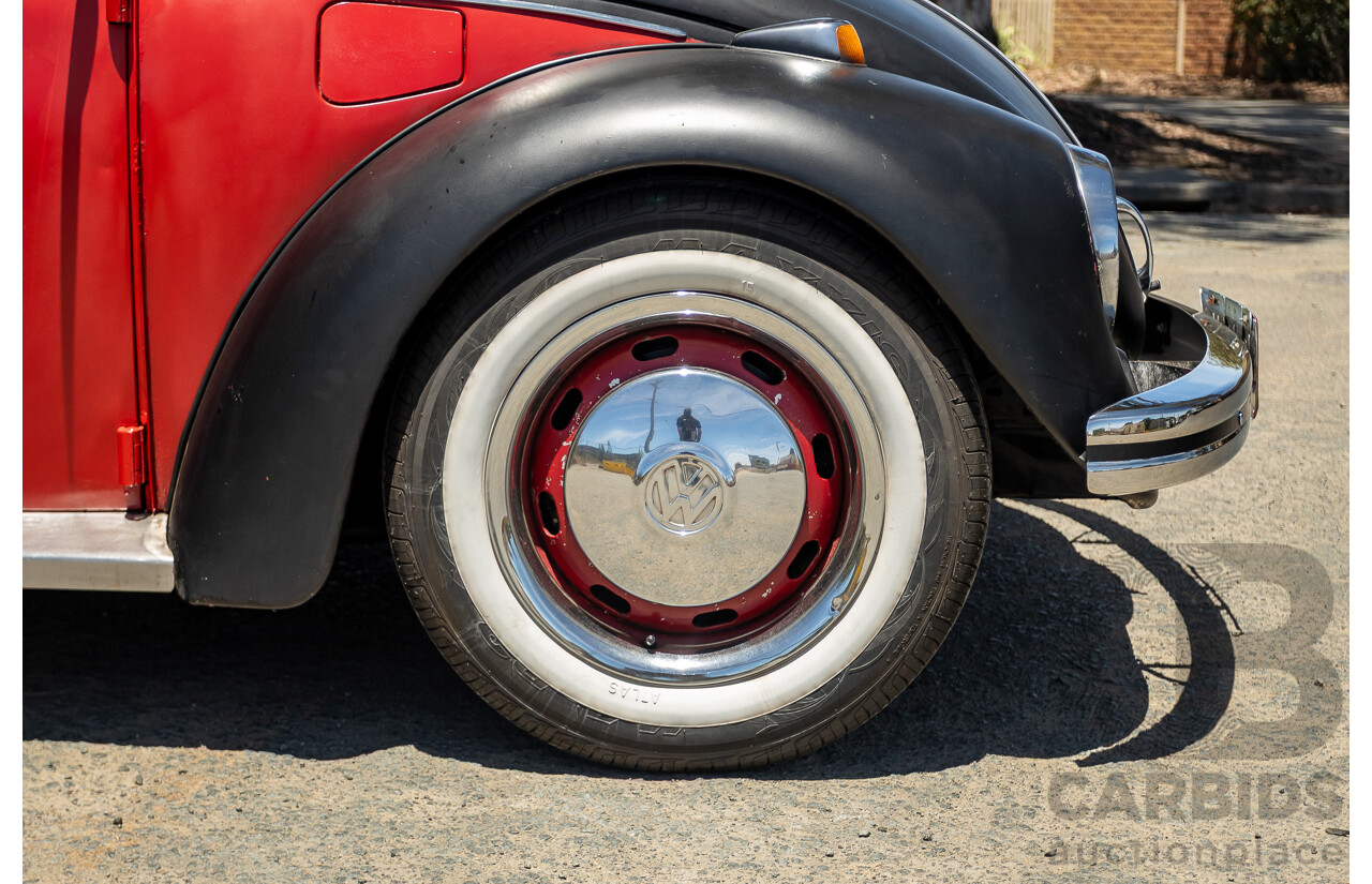 8/1970 Volkswagen Beetle 2d Sedan Black / Red 1.6L - Modified