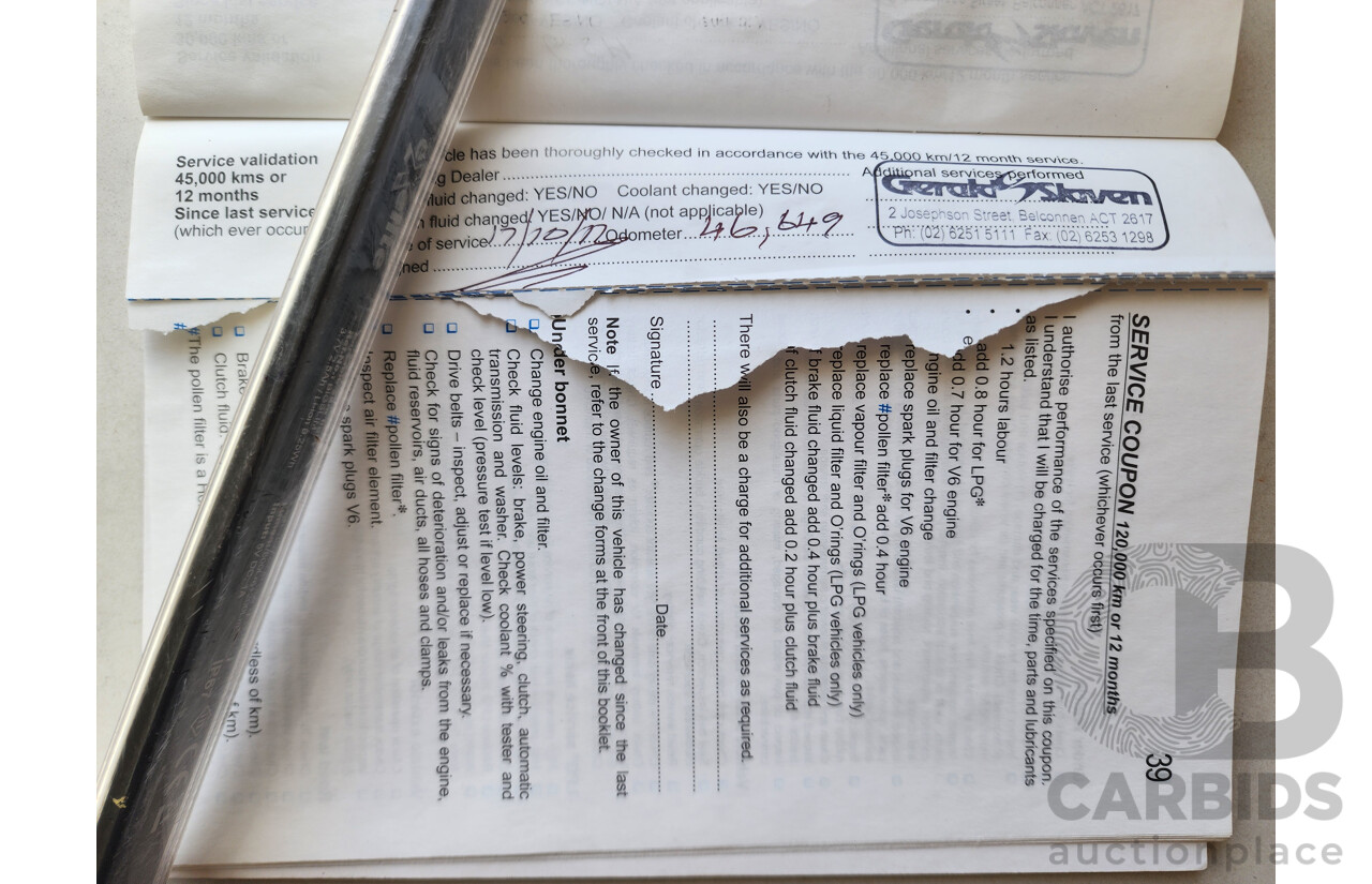 2/2010 Holden Berlina  VE MY10 4d Sedan Black 3.0L