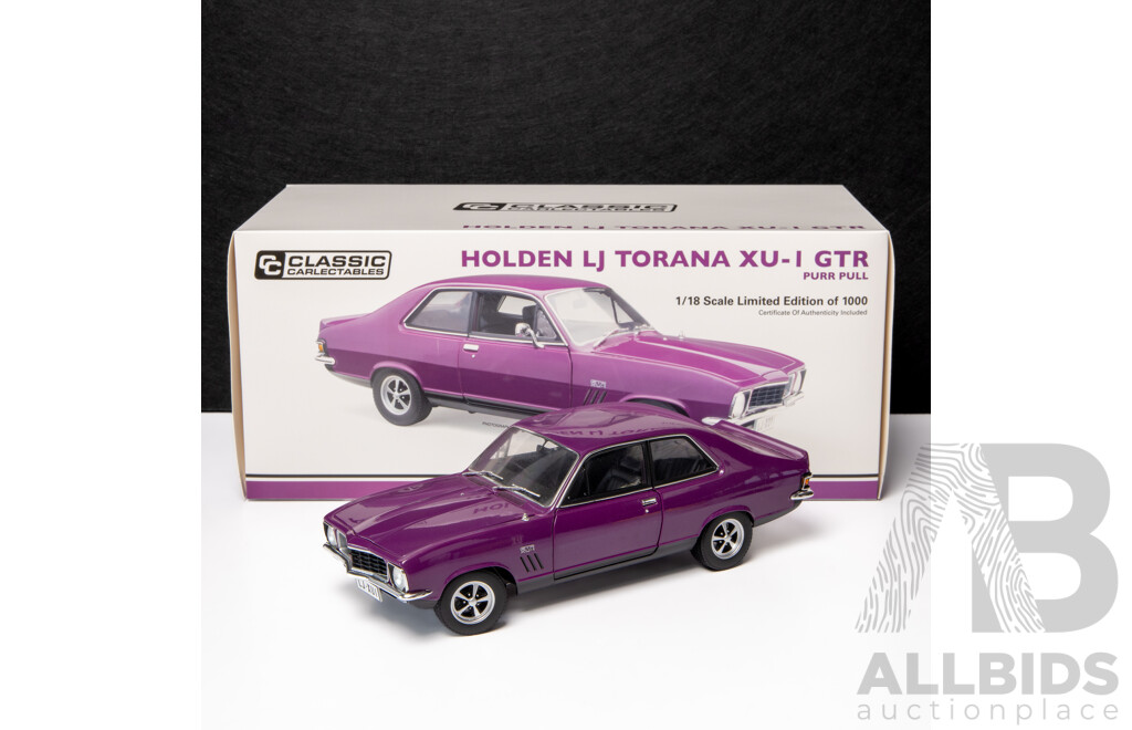 Classic Carlectables Holden LJ Torana XU-1 GTR Purr Pull COA Included - 1:18 Scale Model Car
