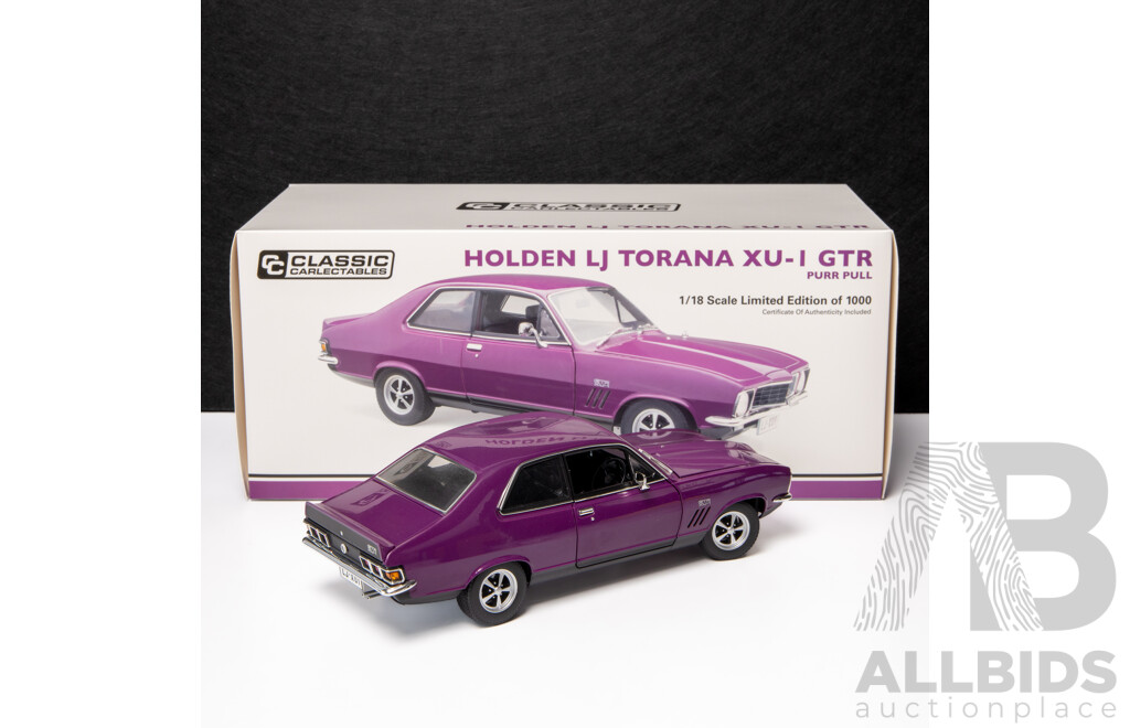 Classic Carlectables Holden LJ Torana XU-1 GTR Purr Pull COA Included - 1:18 Scale Model Car