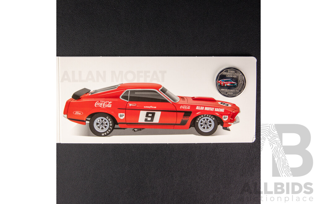 Australian RAM 2018 Six Coloured Fifty Cent Coin Set, Ford High Octane, Australia's Motor Sport Legends