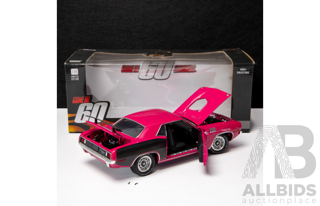 Highway 61 1971 Plymouth Hemi Cuda Gone in 60 Seconds Pink - 1:18 Scale Model Car