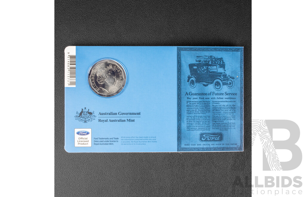 Australian RAM 2017 Ford Classic Collection 1925-2016 Set of Eleven Uncirculated Fifty Cent Coins