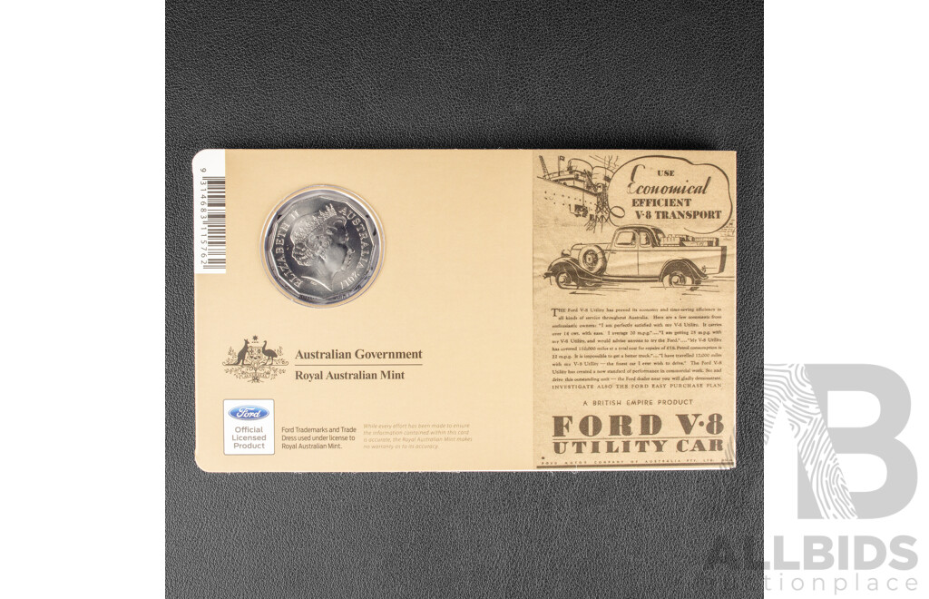 Australian RAM 2017 Ford Classic Collection 1925-2016 Set of Eleven Uncirculated Fifty Cent Coins