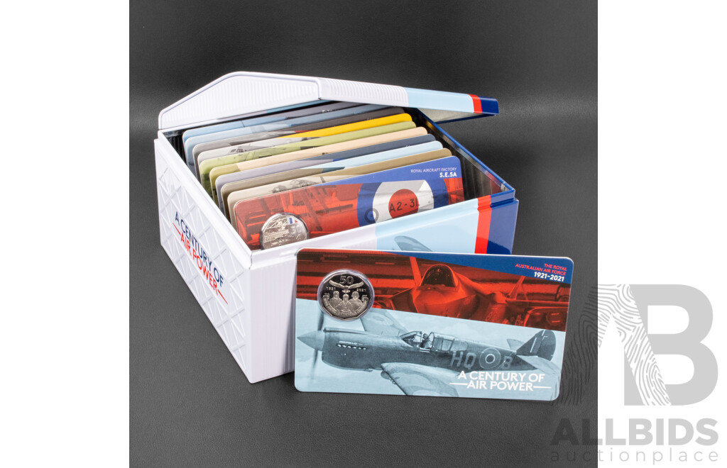 Australian RAM 2021 Commemorative Fifty Cent Coin Set, Royal Australian Air Force Centenary