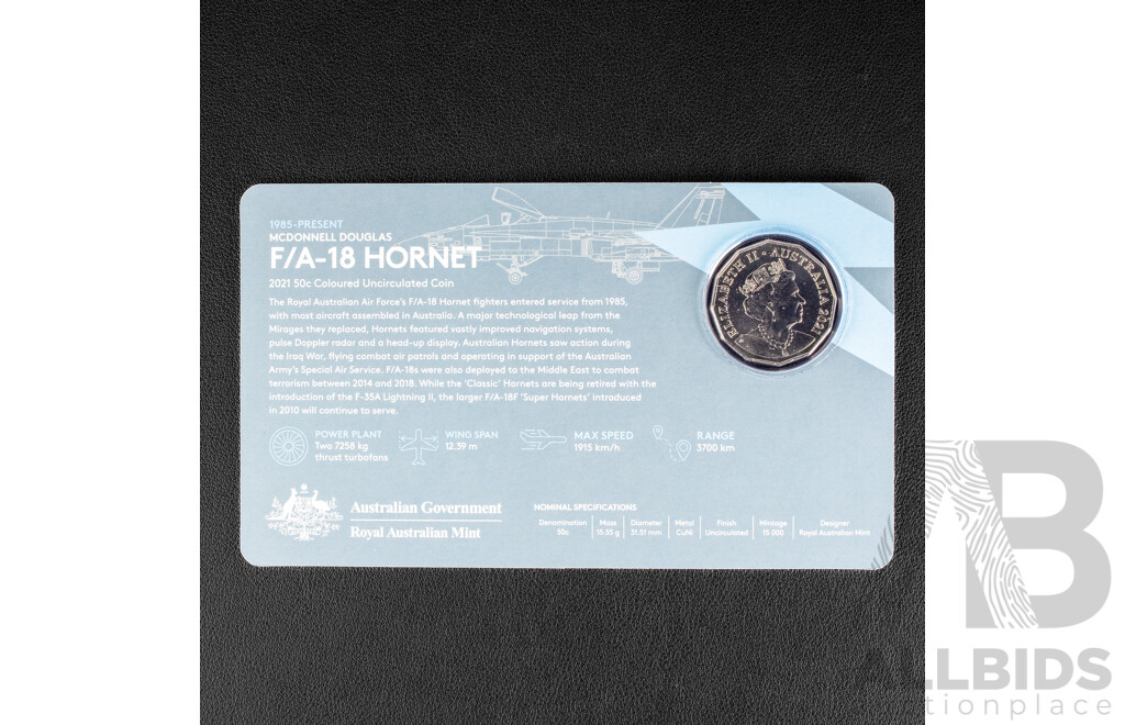 Australian RAM 2021 Commemorative Fifty Cent Coin Set, Royal Australian Air Force Centenary
