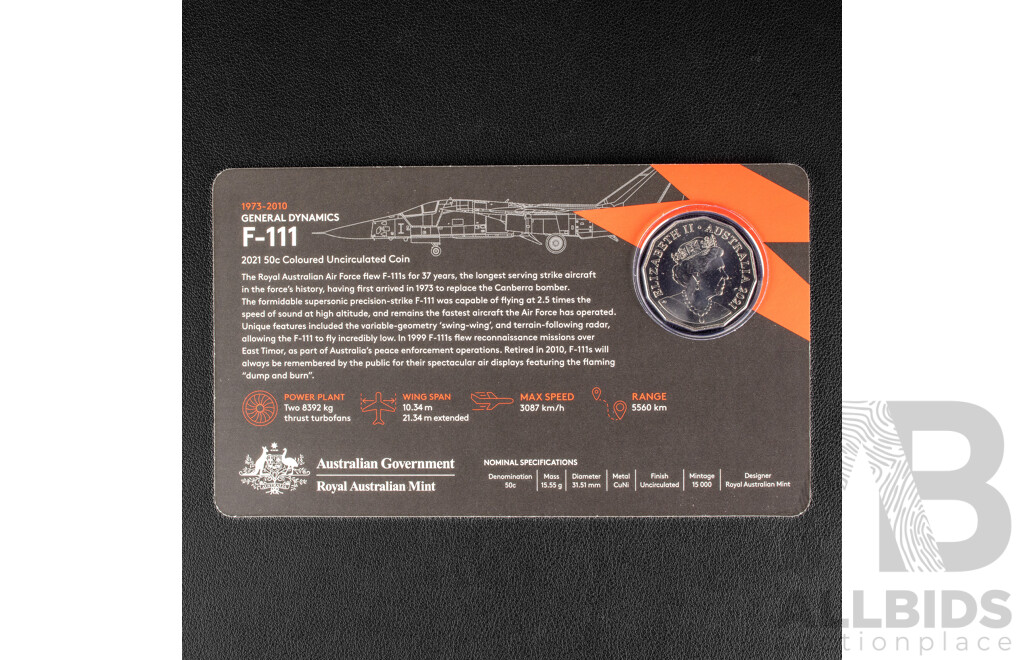 Australian RAM 2021 Commemorative Fifty Cent Coin Set, Royal Australian Air Force Centenary
