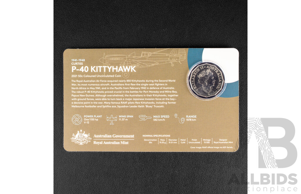 Australian RAM 2021 Commemorative Fifty Cent Coin Set, Royal Australian Air Force Centenary