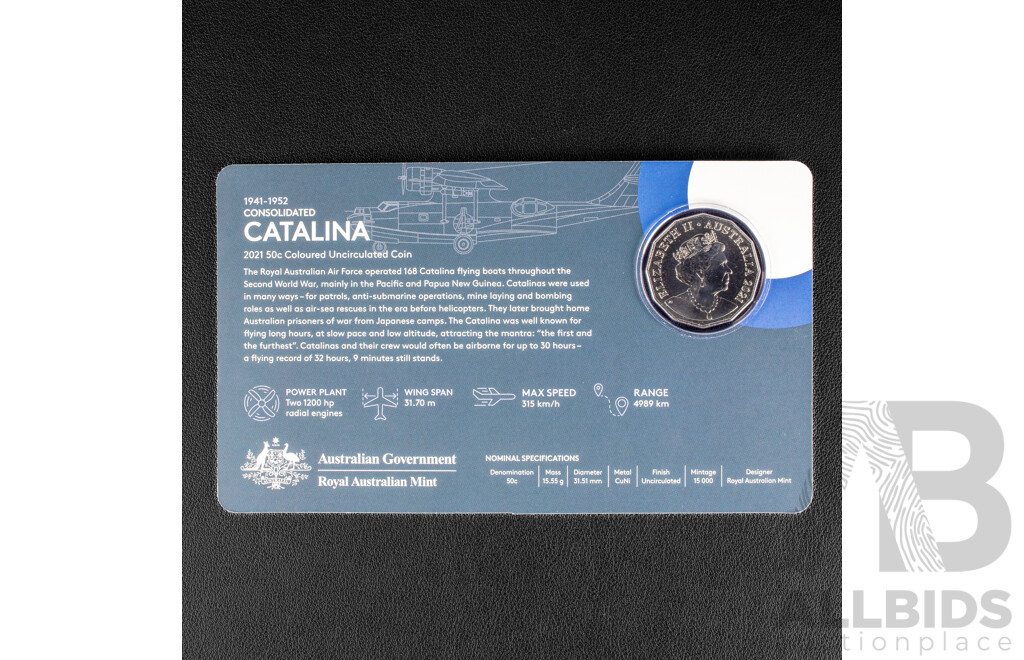 Australian RAM 2021 Commemorative Fifty Cent Coin Set, Royal Australian Air Force Centenary