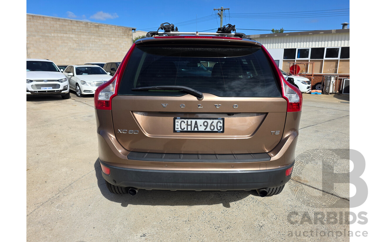 8/2012 Volvo XC60 T5 DZ MY13 4d Wagon Terra Bronze Metallic Turbo 2.0L