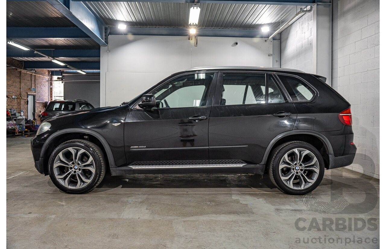 7/2010 BMW X5 xDrive40d Sport E70 MY10 4d Wagon Black Sapphire Metallic Twin Turbo Diesel 3.0L