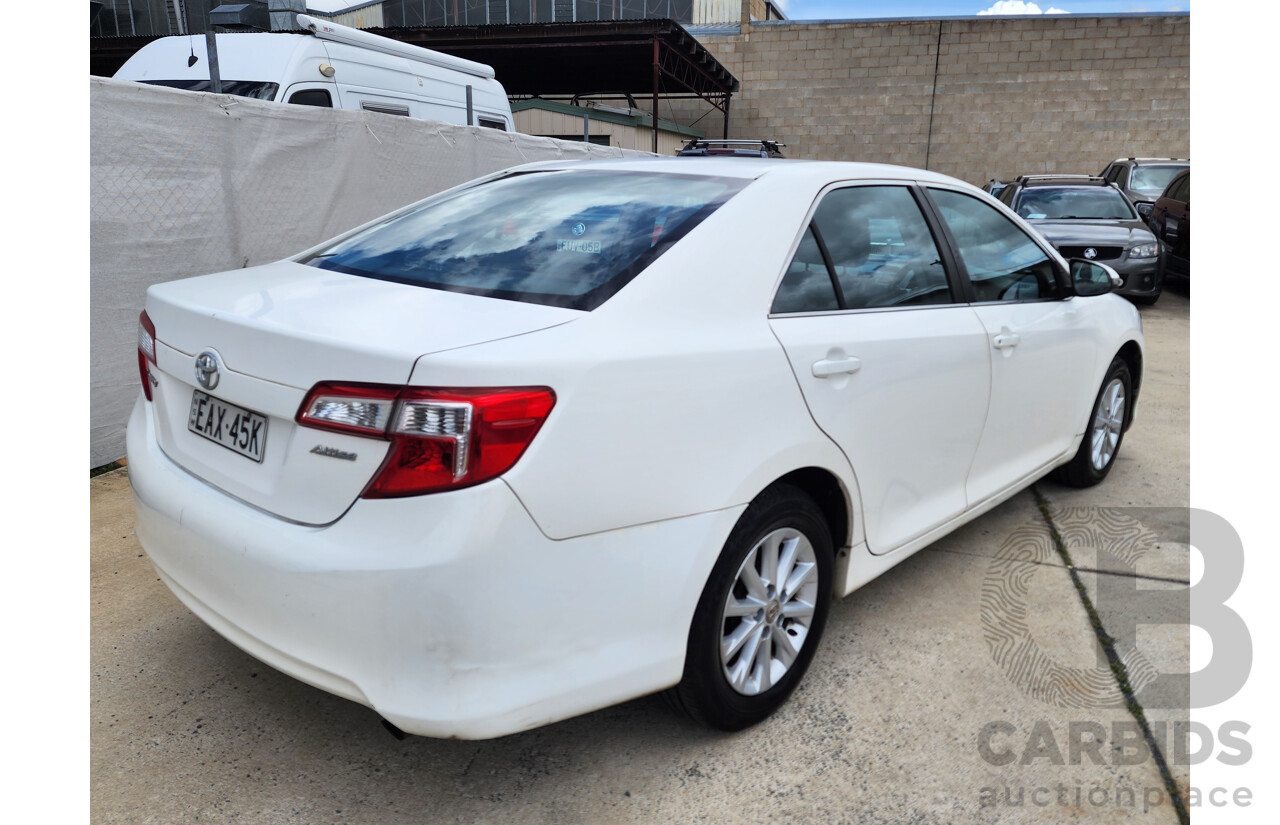 7/2014 Toyota Camry Altise ASV50R 4d Sedan White 2.5L