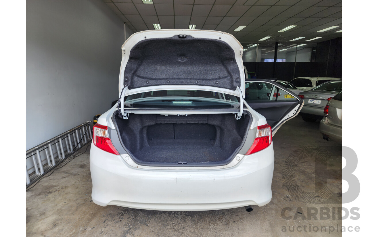 7/2014 Toyota Camry Altise ASV50R 4d Sedan White 2.5L