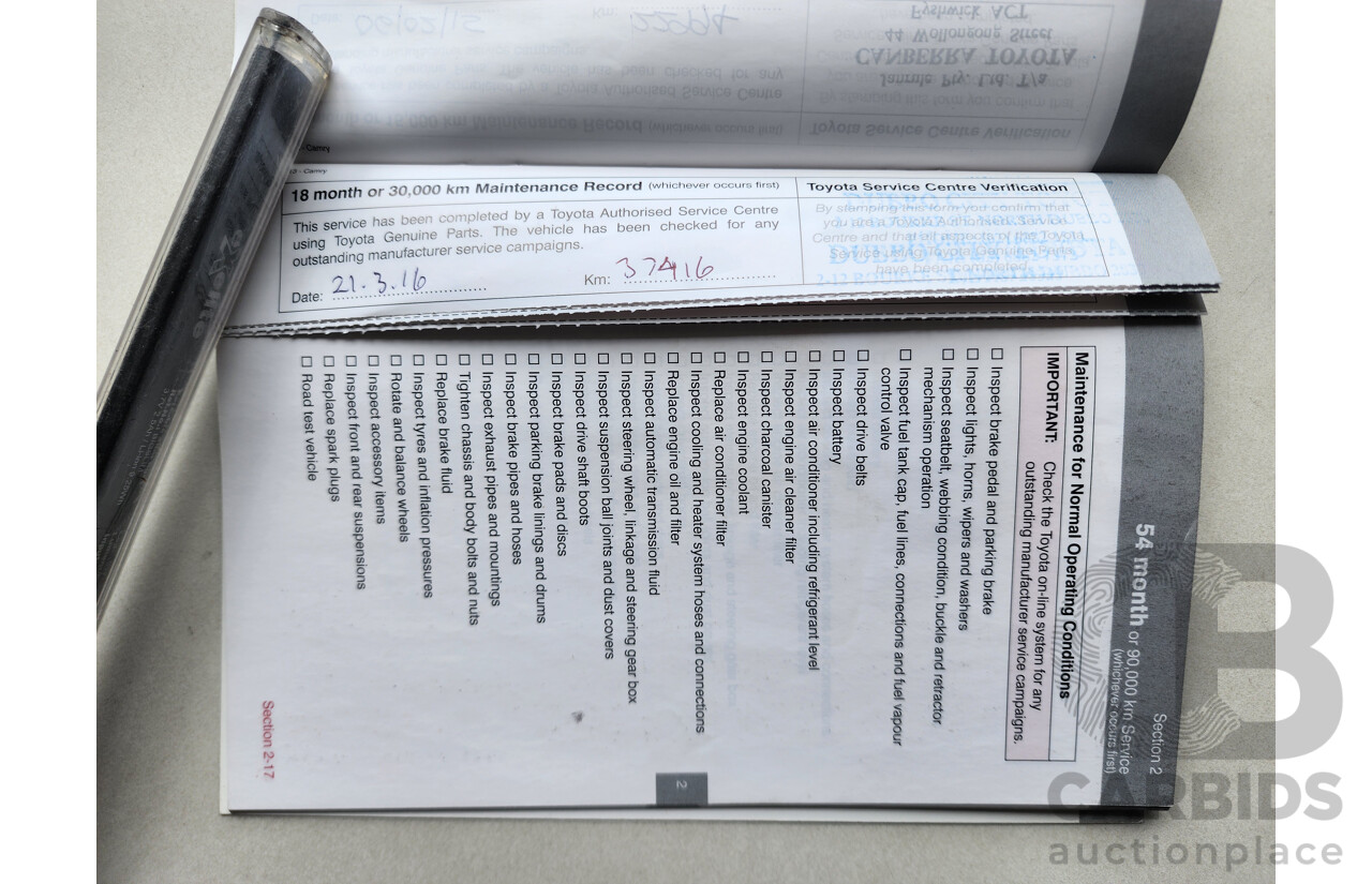 7/2014 Toyota Camry Altise ASV50R 4d Sedan White 2.5L