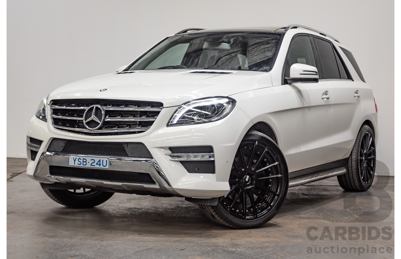 04/2014 Mercedes-Benz ML 250CDI BLUETEC (AWD) 166 MY14 4D Wagon Polar White Turbo Diesel 2.1L