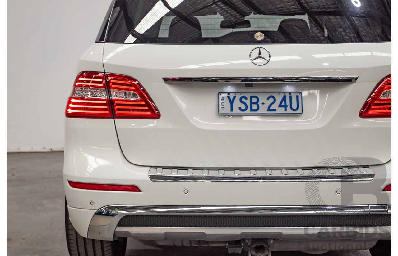 04/2014 Mercedes-Benz ML 250CDI BLUETEC (AWD) 166 MY14 4D Wagon Polar White Turbo Diesel 2.1L