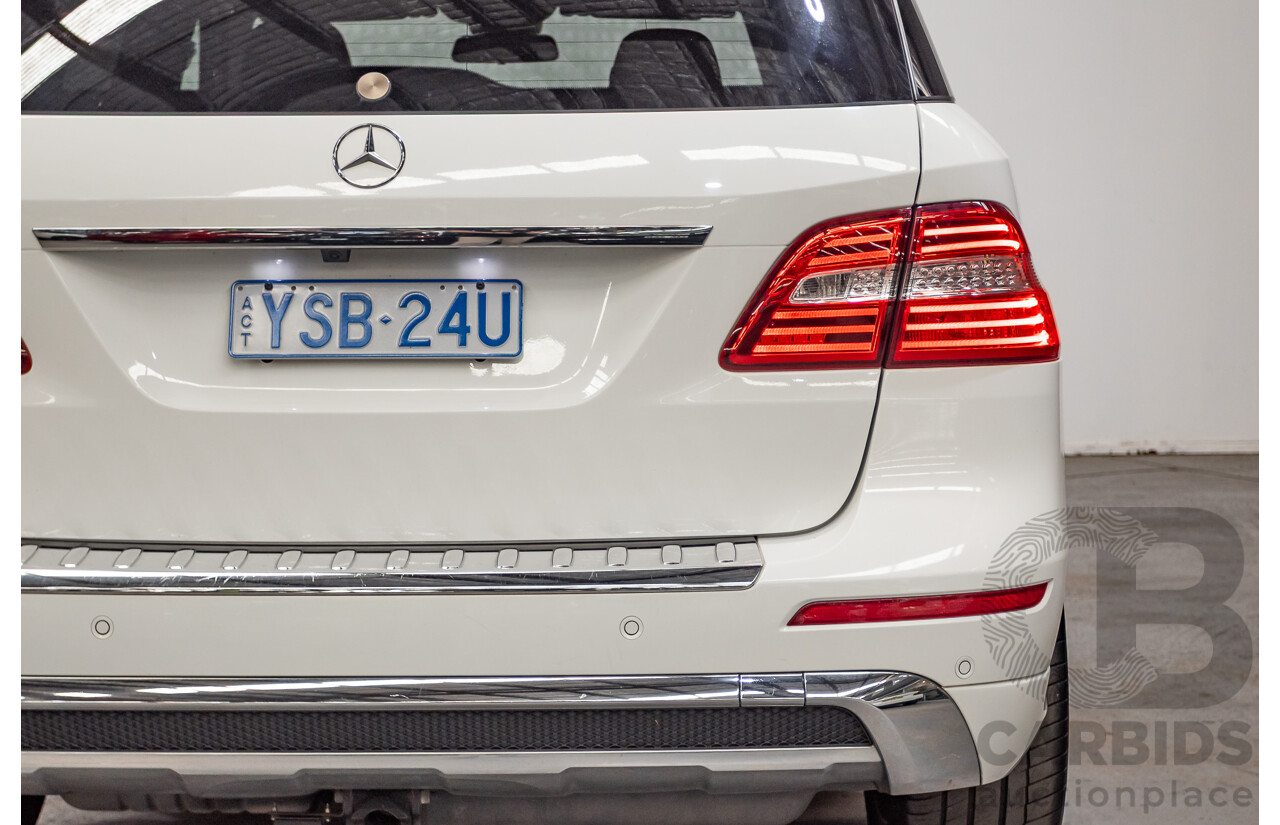 04/2014 Mercedes-Benz ML 250CDI BLUETEC (AWD) 166 MY14 4D Wagon Polar White Turbo Diesel 2.1L