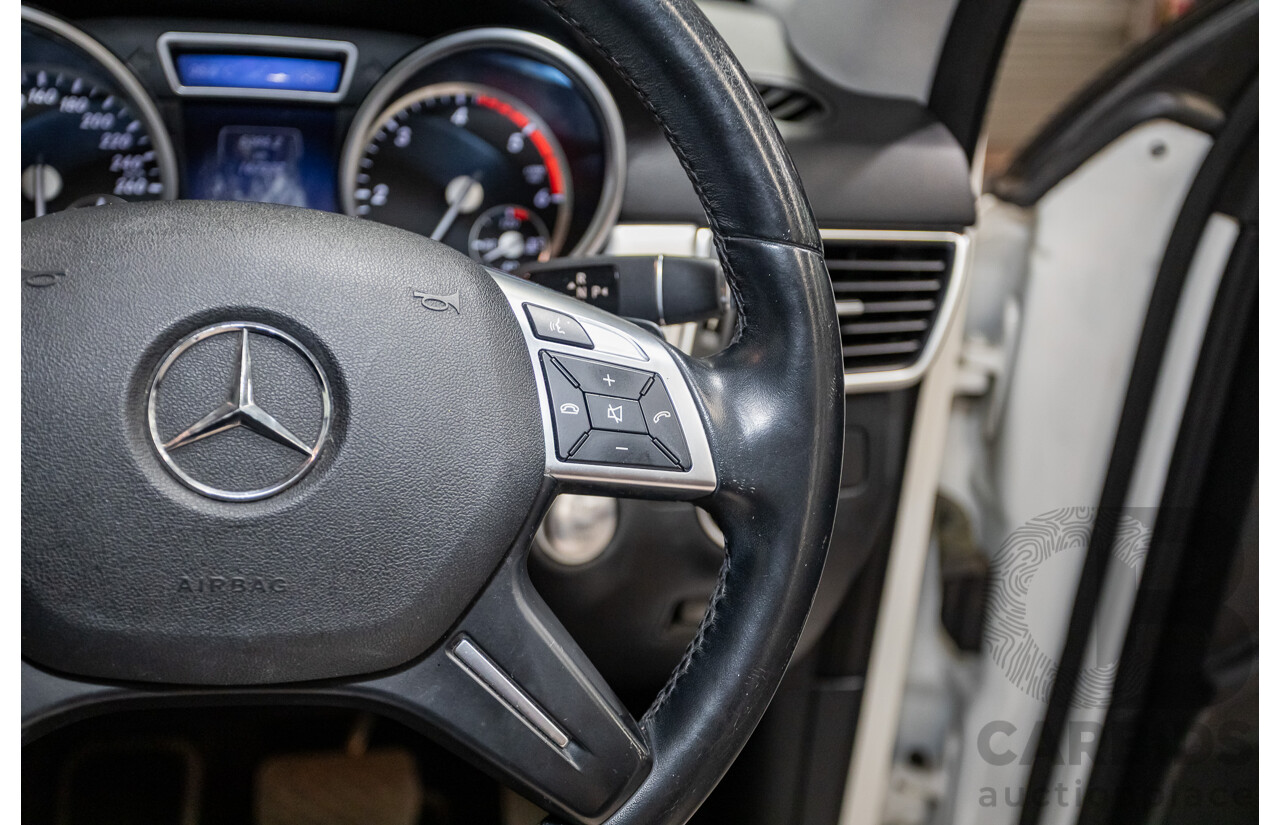 04/2014 Mercedes-Benz ML 250CDI BLUETEC (AWD) 166 MY14 4D Wagon Polar White Turbo Diesel 2.1L