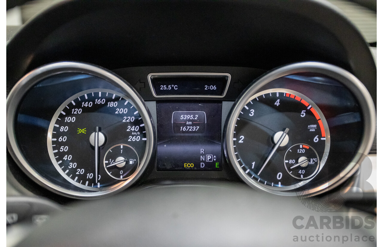 04/2014 Mercedes-Benz ML 250CDI BLUETEC (AWD) 166 MY14 4D Wagon Polar White Turbo Diesel 2.1L