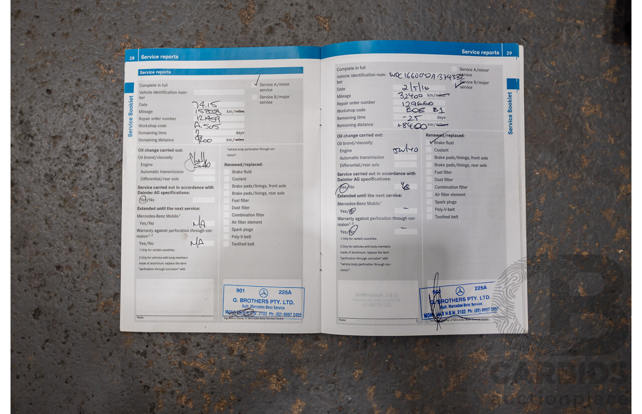 04/2014 Mercedes-Benz ML 250CDI BLUETEC (AWD) 166 MY14 4D Wagon Polar White Turbo Diesel 2.1L