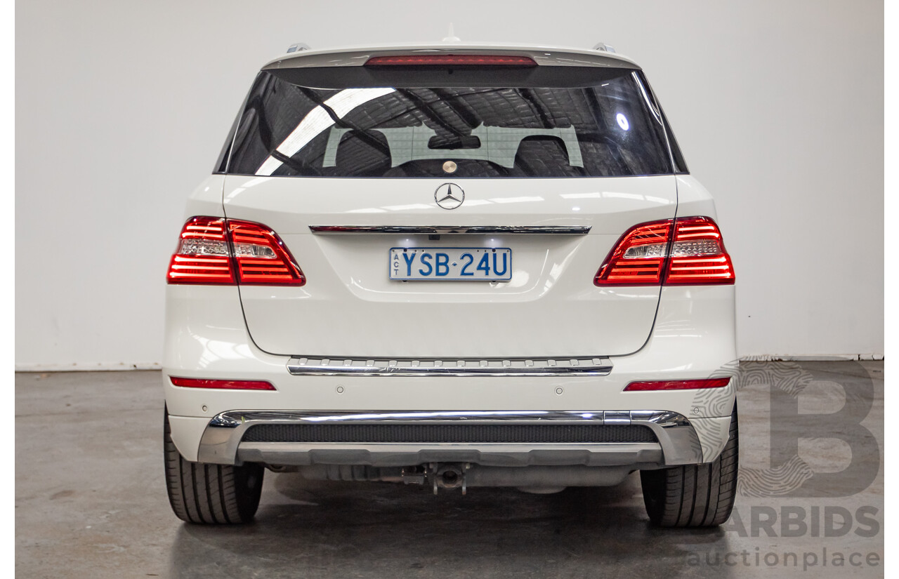 04/2014 Mercedes-Benz ML 250CDI BLUETEC (AWD) 166 MY14 4D Wagon Polar White Turbo Diesel 2.1L