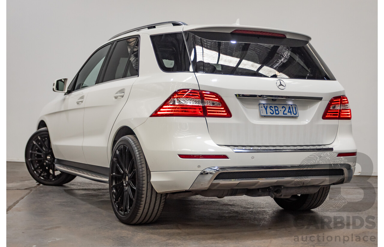 04/2014 Mercedes-Benz ML 250CDI BLUETEC (AWD) 166 MY14 4D Wagon Polar White Turbo Diesel 2.1L