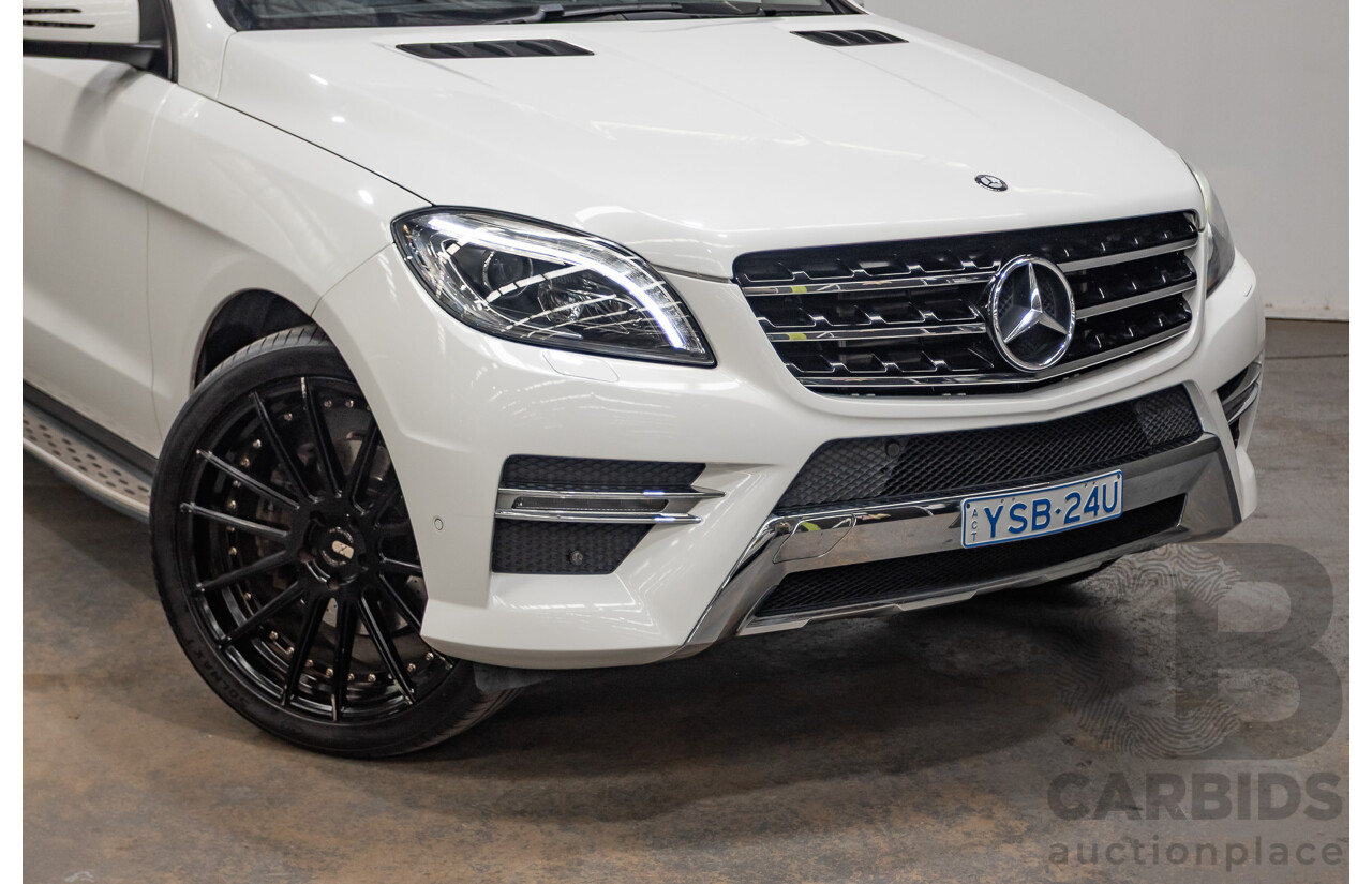 04/2014 Mercedes-Benz ML 250CDI BLUETEC (AWD) 166 MY14 4D Wagon Polar White Turbo Diesel 2.1L