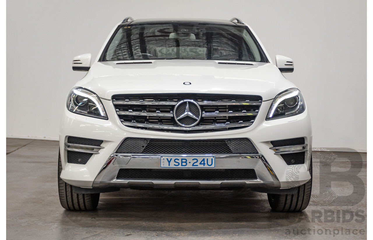 04/2014 Mercedes-Benz ML 250CDI BLUETEC (AWD) 166 MY14 4D Wagon Polar White Turbo Diesel 2.1L