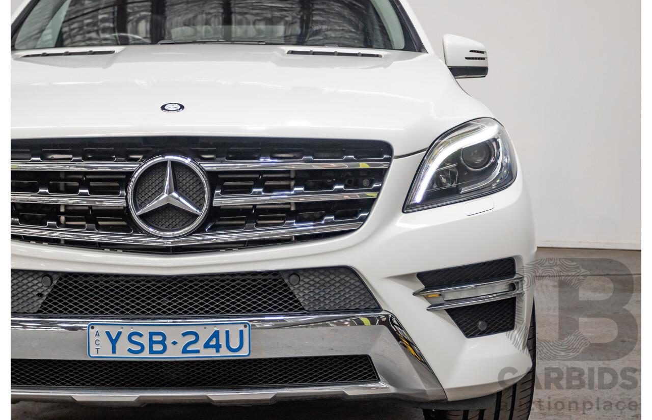 04/2014 Mercedes-Benz ML 250CDI BLUETEC (AWD) 166 MY14 4D Wagon Polar White Turbo Diesel 2.1L