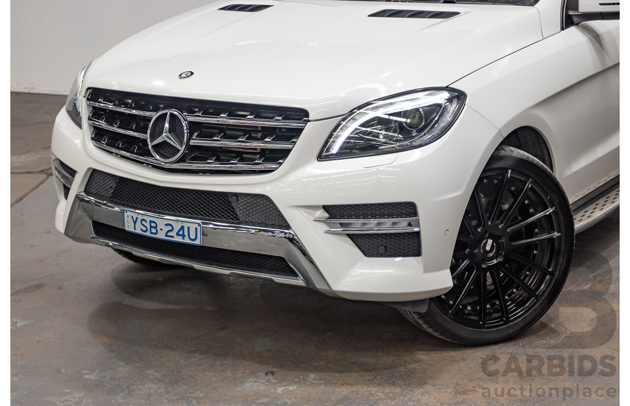 04/2014 Mercedes-Benz ML 250CDI BLUETEC (AWD) 166 MY14 4D Wagon Polar White Turbo Diesel 2.1L